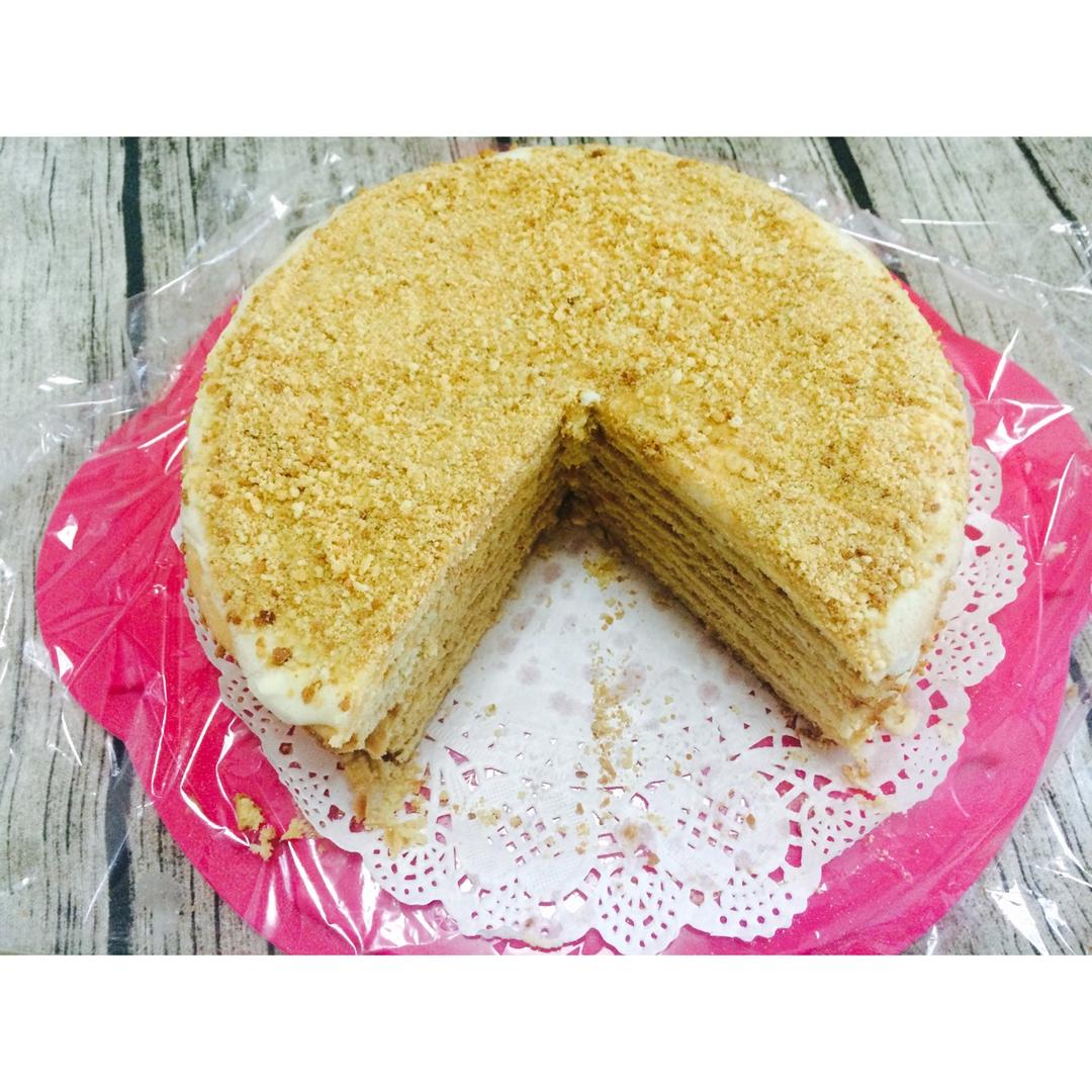 俄罗斯蜂蜜千层提拉米苏（巧克力味）