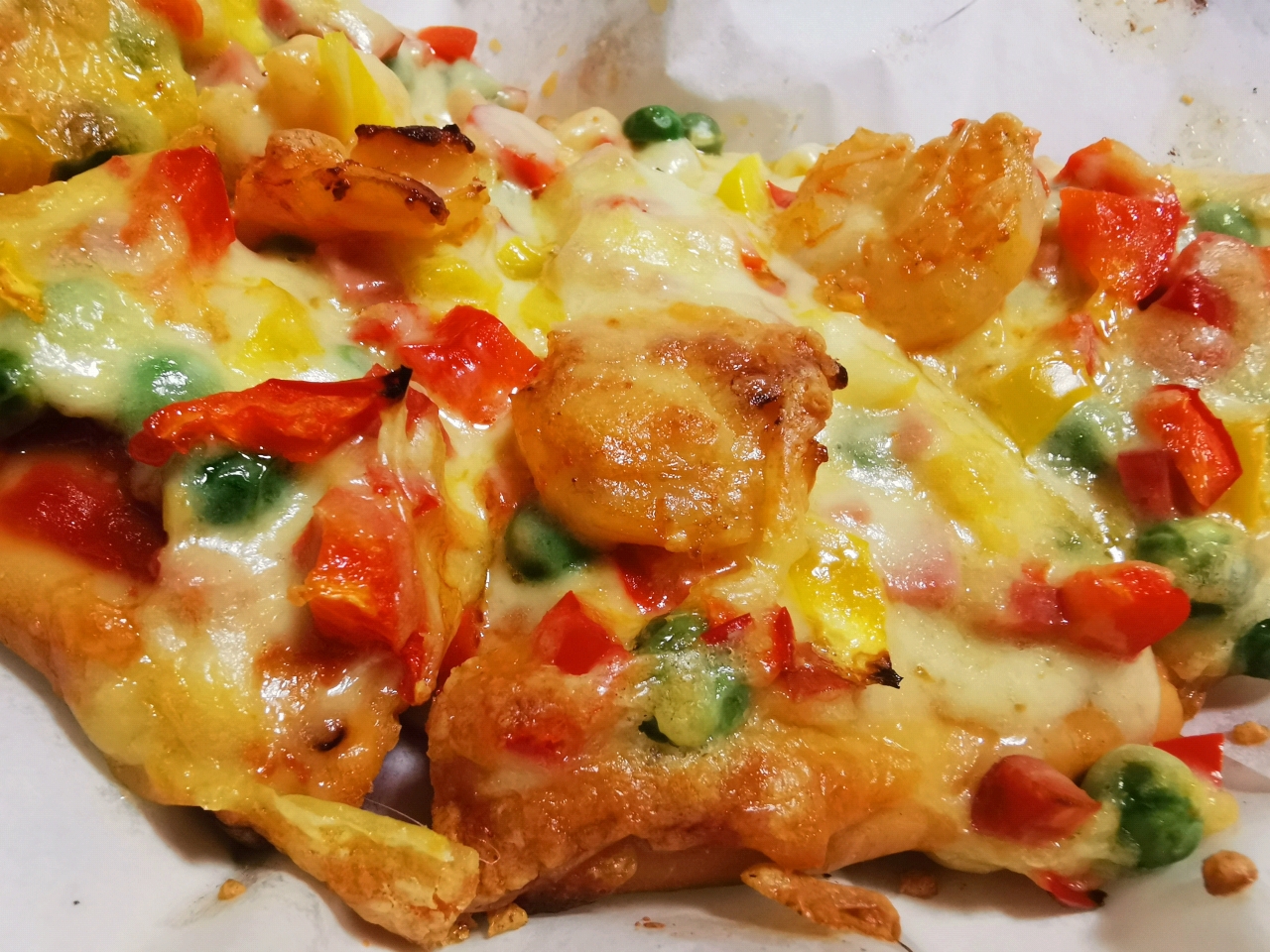 懒人早餐㊙️‼️虾仁披萨
