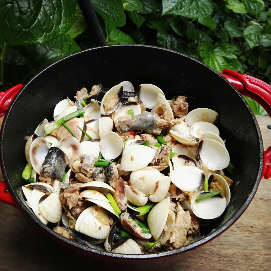 米妈煮意做的白贝焖鸡