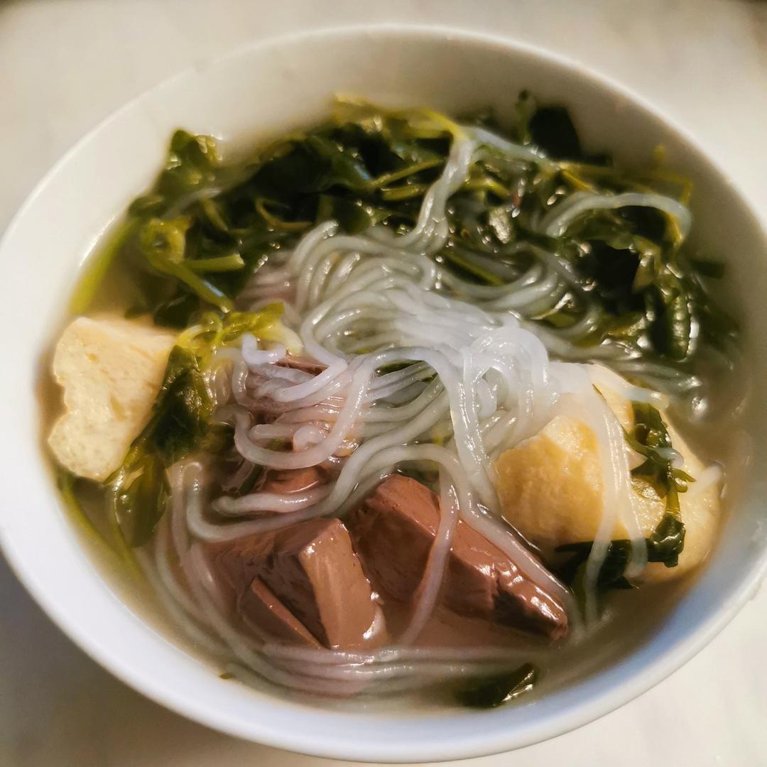 鸭血粉丝汤（简易版）