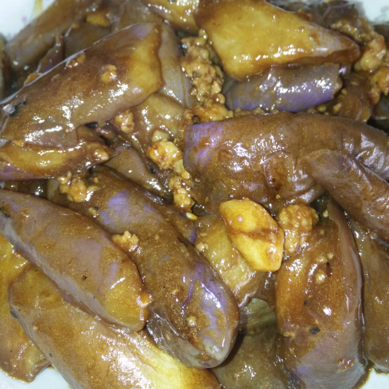 红烧肉沫茄子