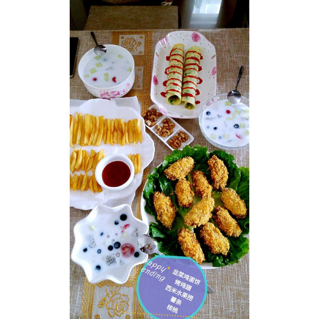 烤鸡翅（面包糠版）