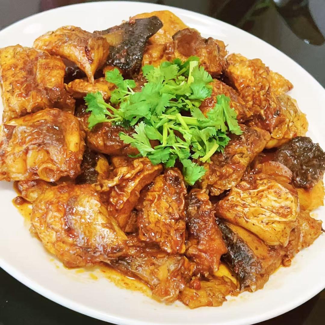 麻辣鱼块(野生胖头花鲢鱼)