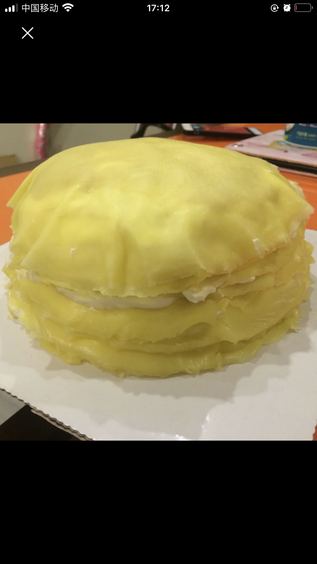 榴莲千层蛋糕（6寸）的做法