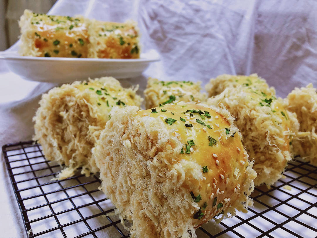 回忆的味道---肉松面包卷