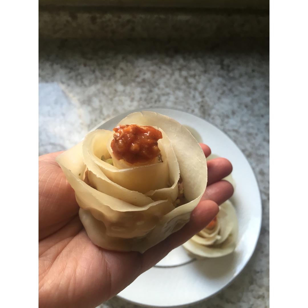 玫瑰花饺子