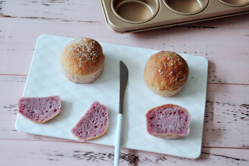 紫薯椰蓉小餐包的做法