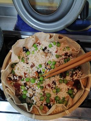 豌豆臘肉糯米飯的做法 步骤9