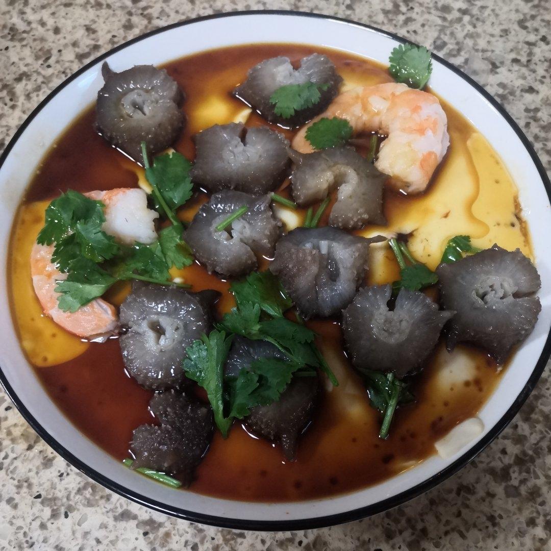 内脂豆腐蒸蛋羹