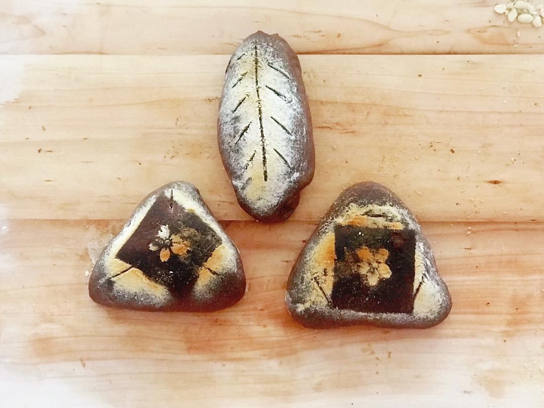 可可麻薯紫米软欧