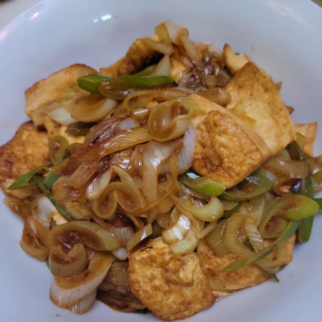 葱烧豆腐