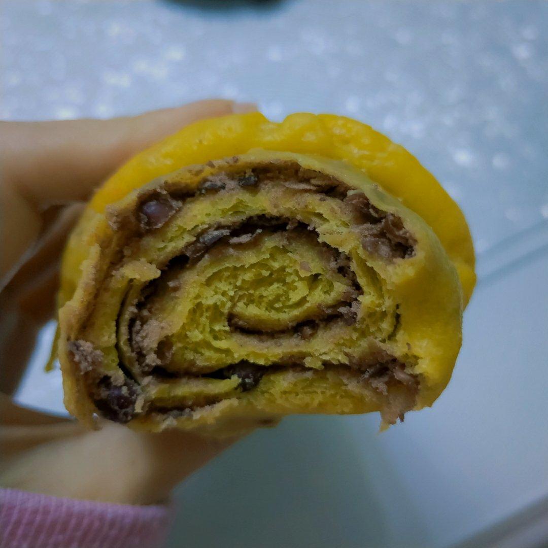 南瓜红豆卷
