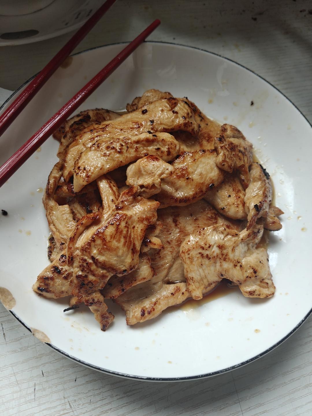 香煎蚝油鸡大胸嫩肉