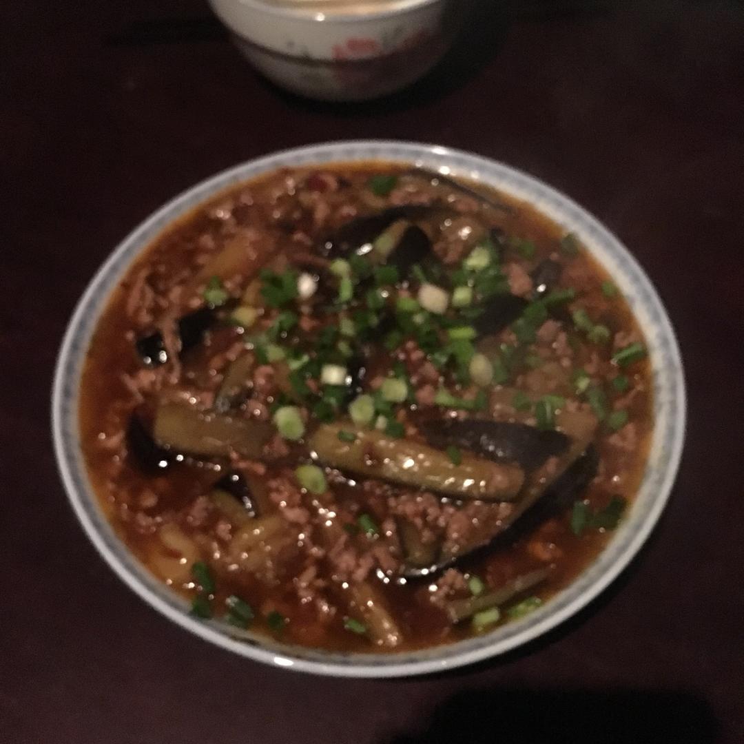 红烧肉沫茄子