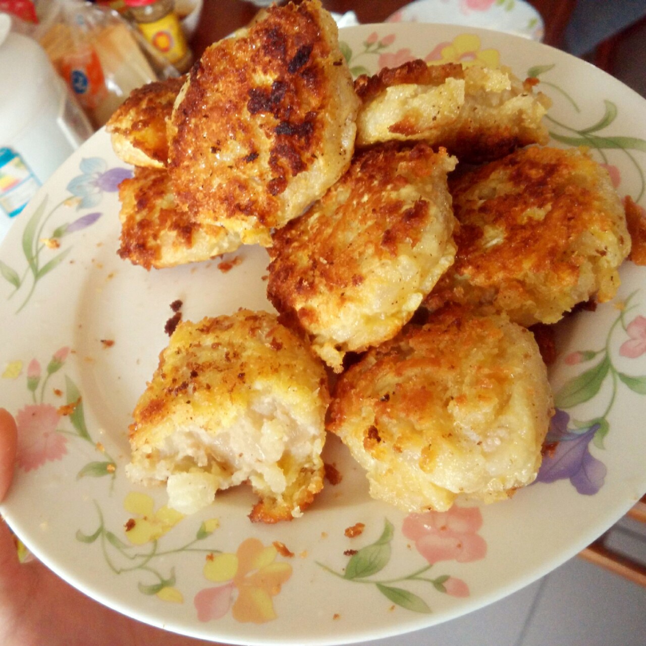 可乐饼 （肉末洋葱土豆饼）