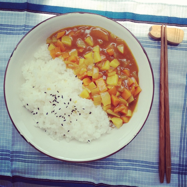 素咖喱饭