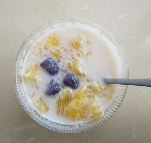 香橙椰浆西米露