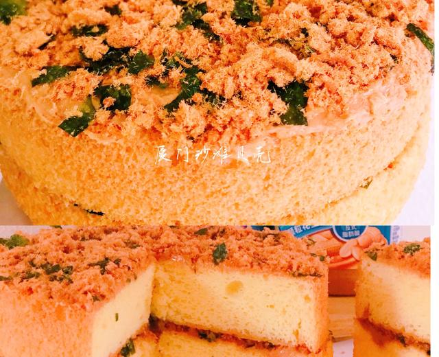 海苔肉松戚风蛋糕的做法