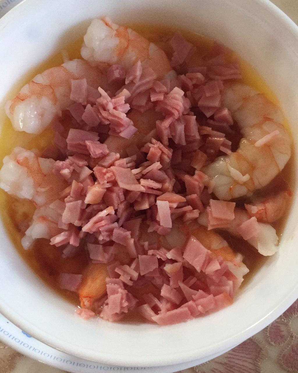 滑嫩的虾仁蛋羹