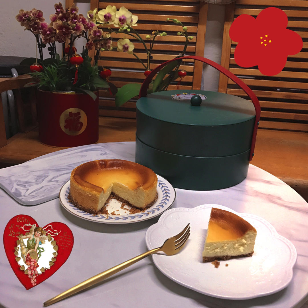 《Tinrry下午茶》教你做烤蓝莓重芝士蛋糕（6寸配方）