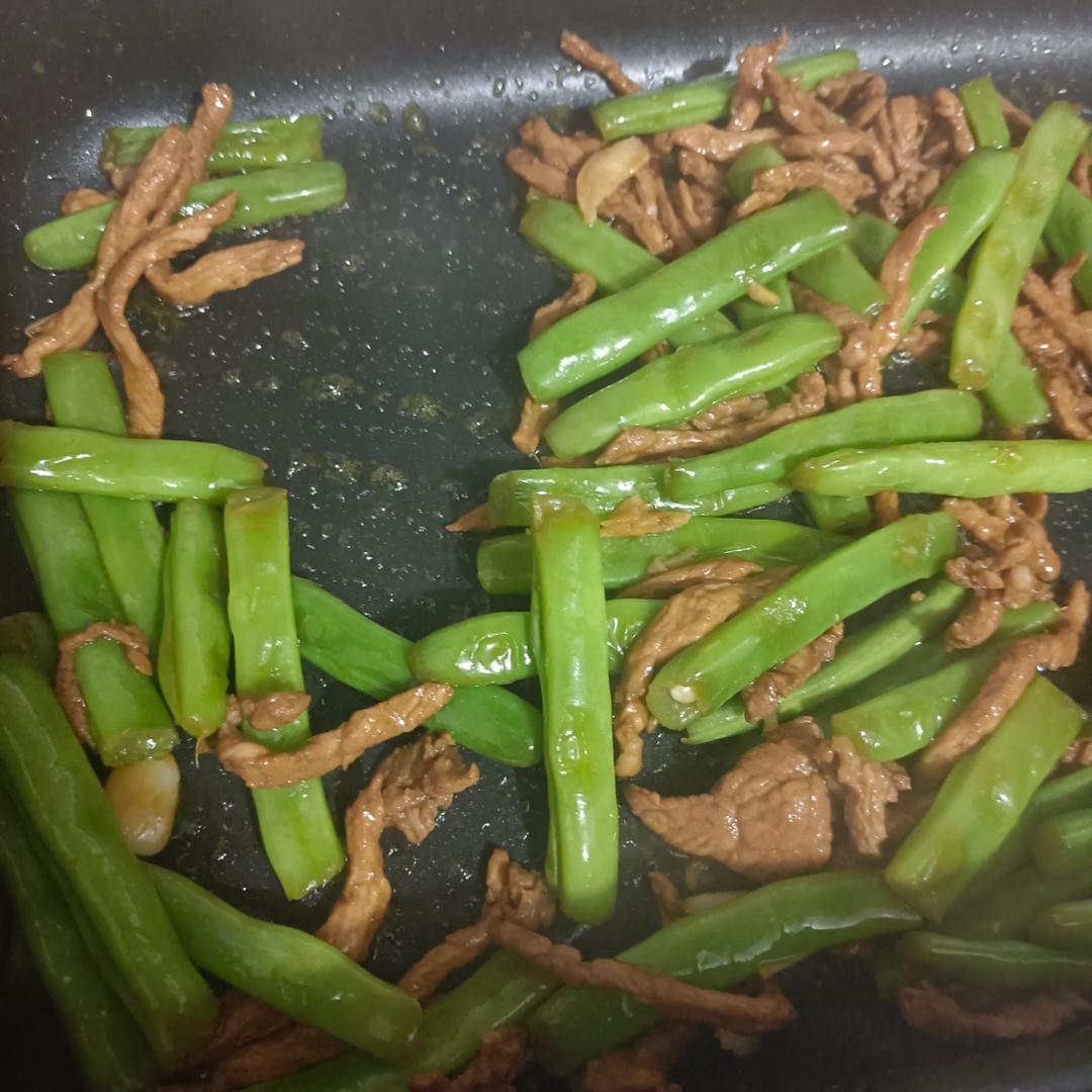 豆角炒肉丝
