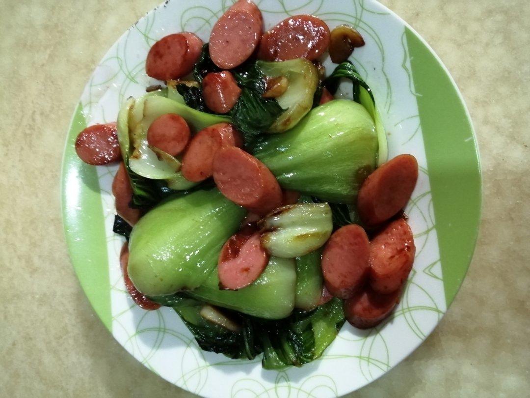 蚝油火腿油菜