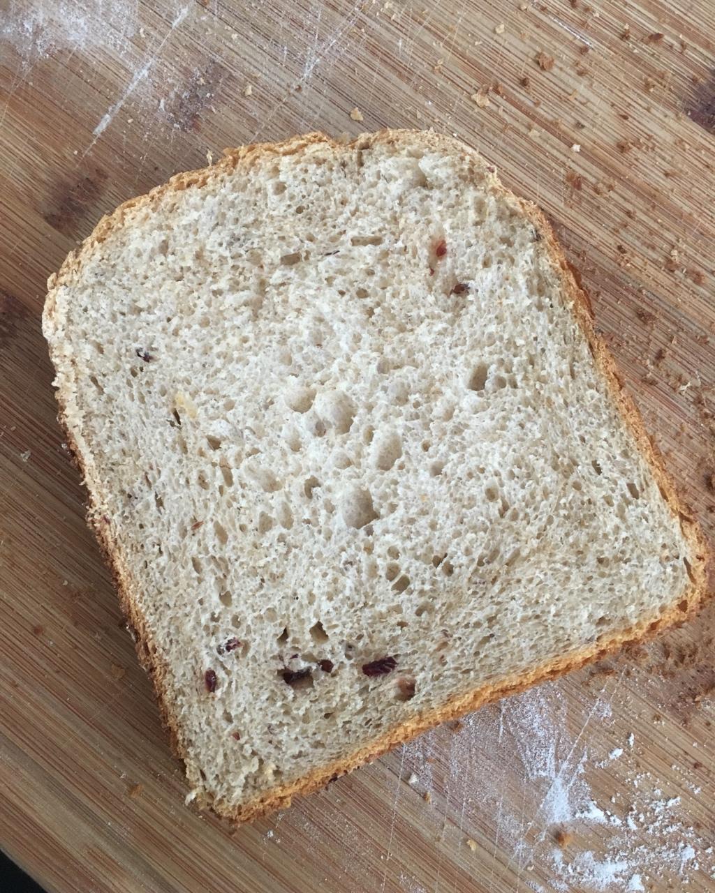 一键式全麦蔓越莓吐司