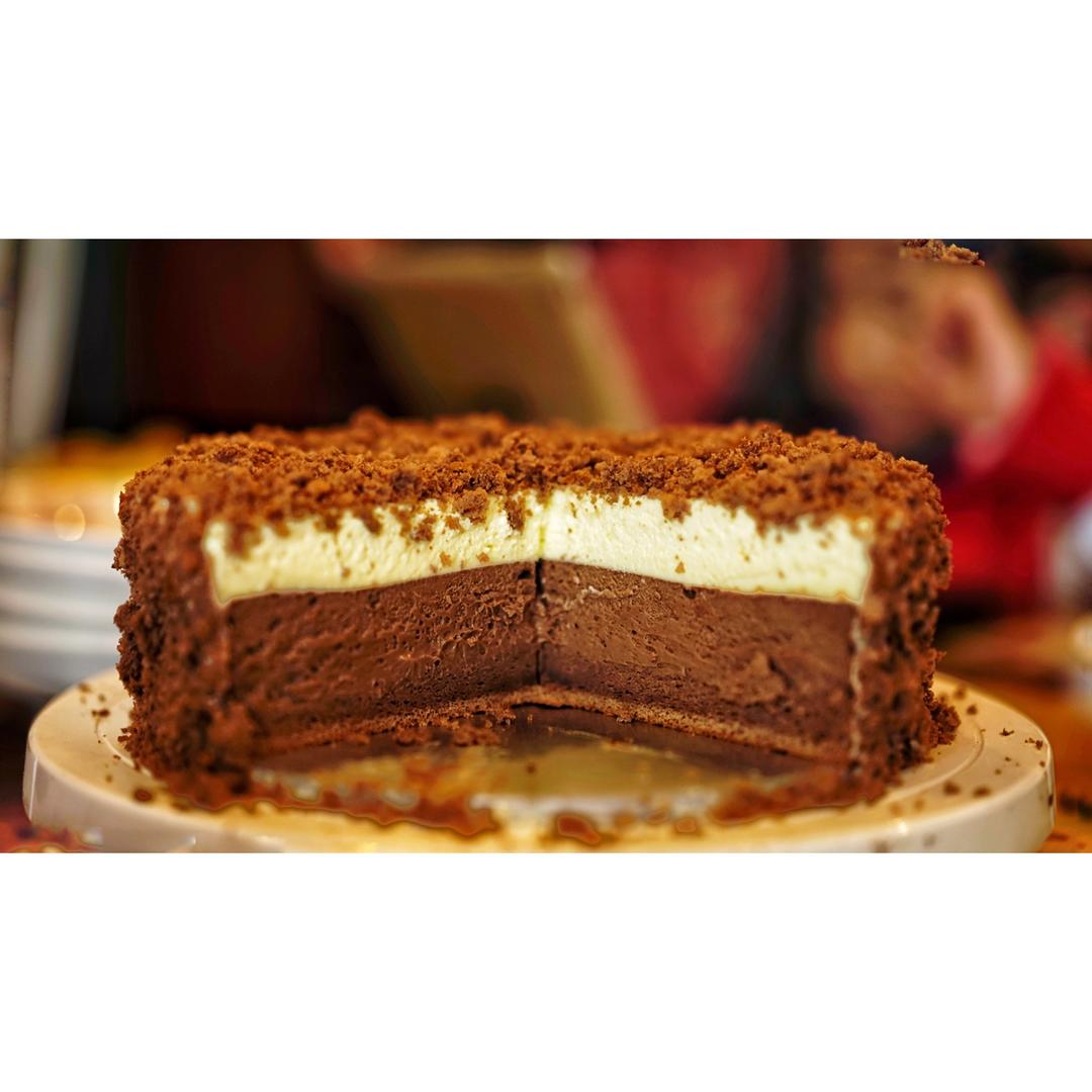 oya豆乐妈做的letao巧克力双层芝士蛋糕配方大公开