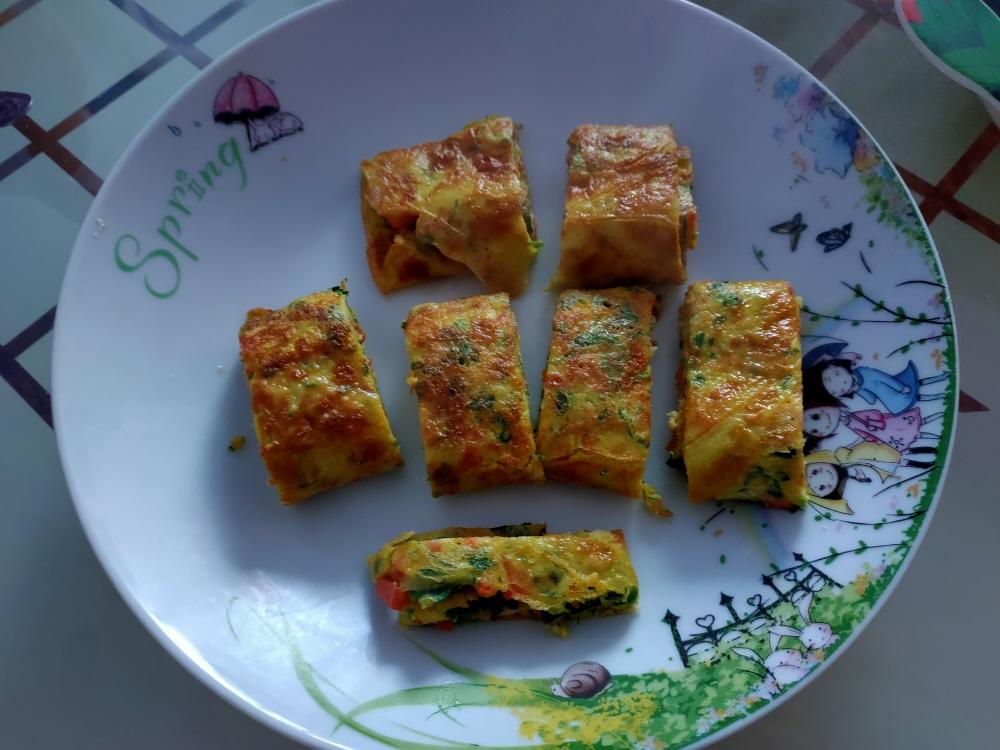 低脂有营养的蛋卷的做法