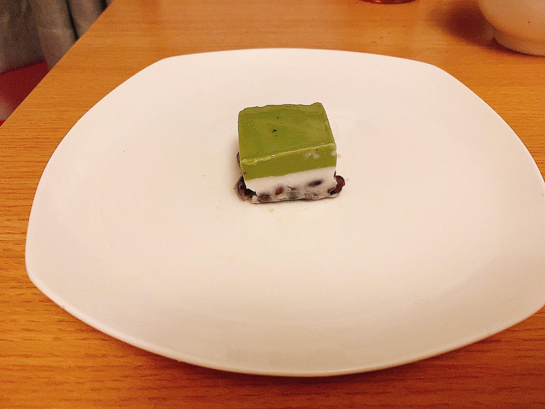 入口即化❗️好看又好吃的抹茶红豆奶糕