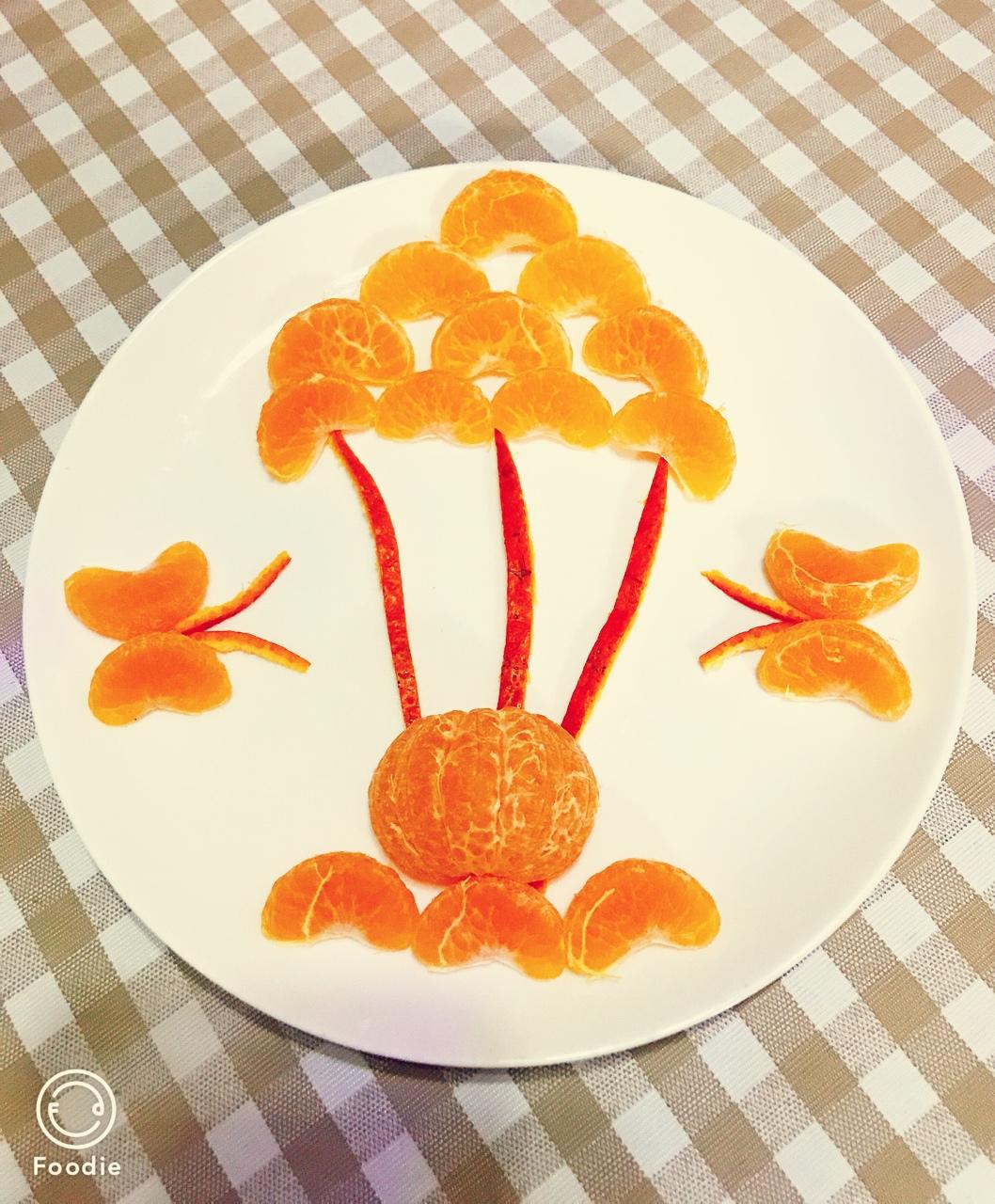 susan的似水流年做的简易橘子拼盘