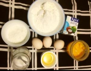 芒果椰蓉蛋糕（试用结果反馈版）的做法 步骤1