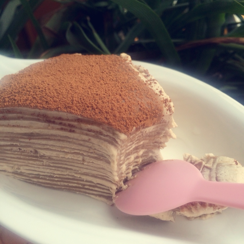 【焦糖摩卡香蕉千层蛋糕图片】小春在这_下厨房