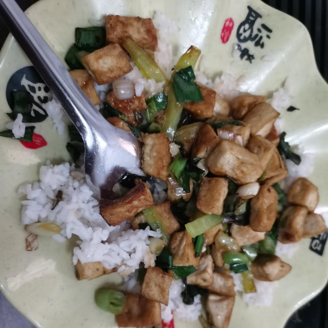 小葱炒豆腐