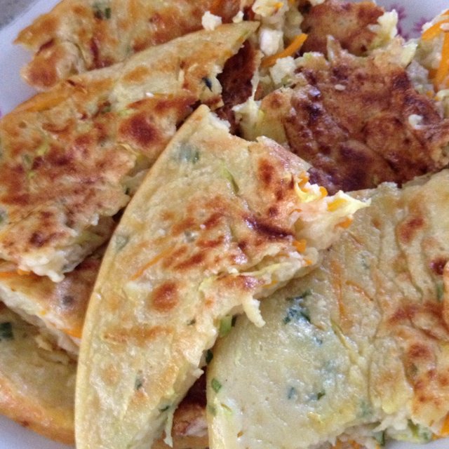 香煎土豆丝鸡蛋饼