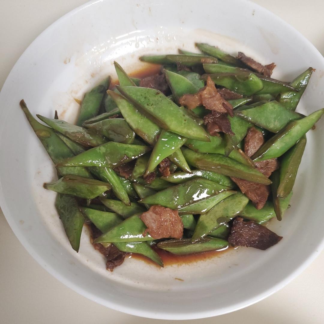 大扁豆炒五花肉