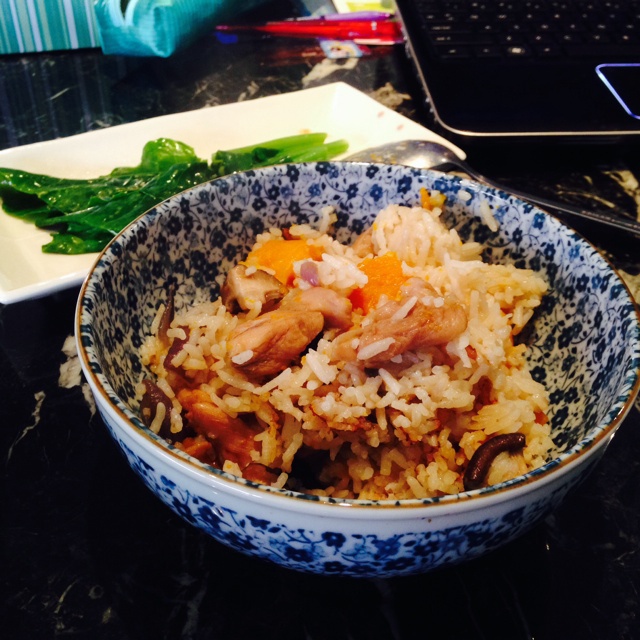 南瓜鸡肉饭