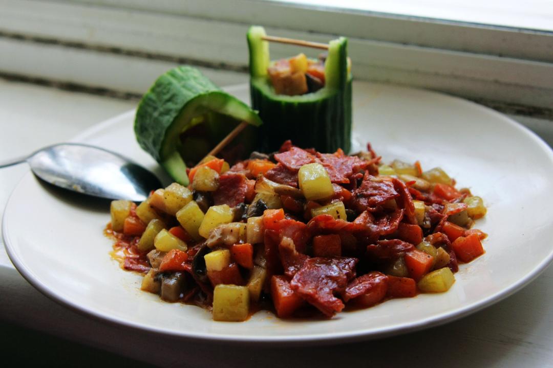 炒什锦丁的做法