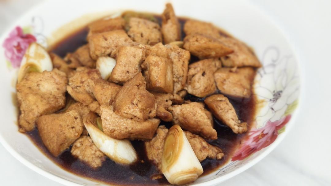 葱烧豆腐