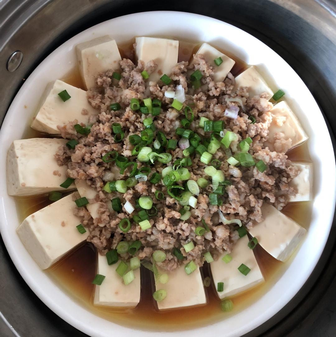 breathing1做的肉末蒸豆腐