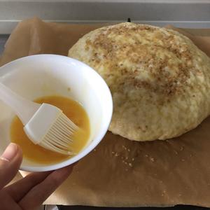 黄金豆沙芝麻饼（家庭低糖无油版）的做法 步骤9