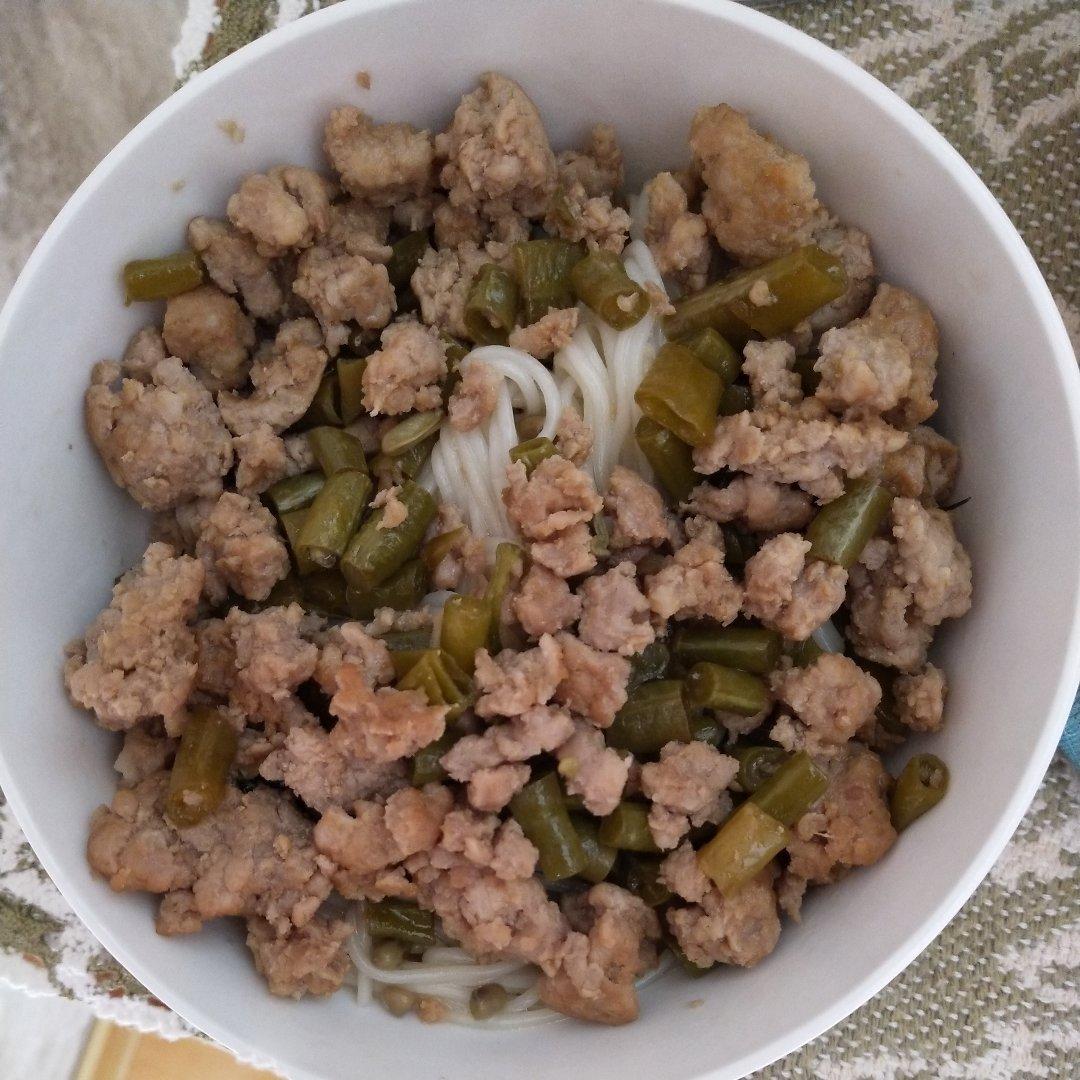 酸豇豆炒肉末