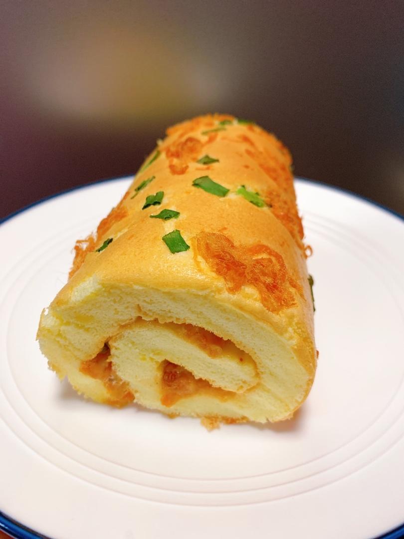⭕️香葱肉松蛋糕卷｜咸香美味｜细腻松软