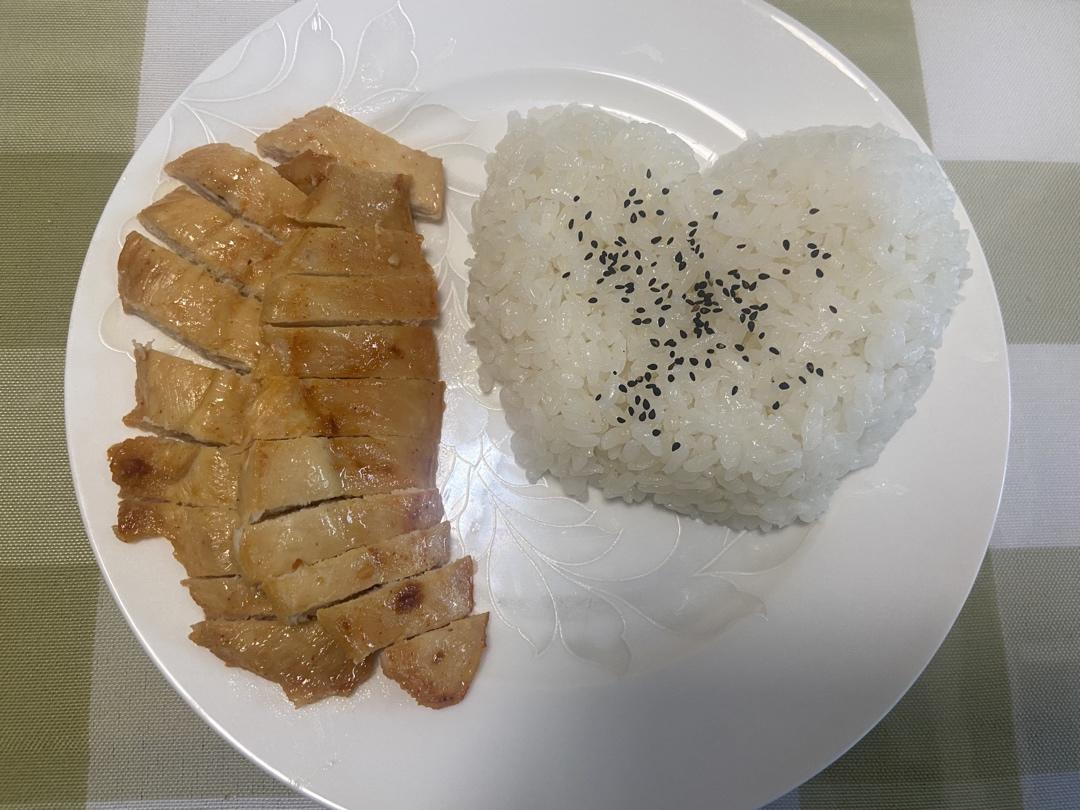 黑椒鸡扒饭～奥尔良鸡扒饭