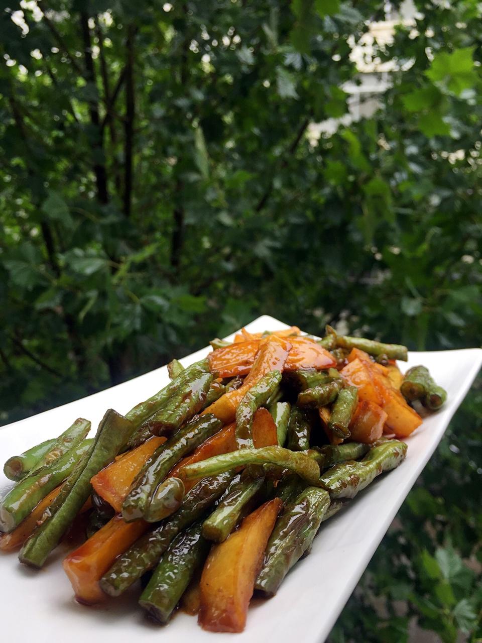 土豆茄子炖豆角