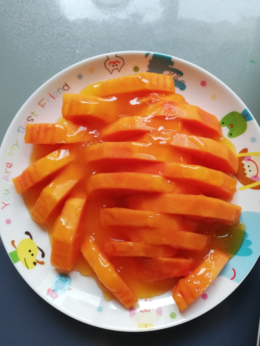 夏日甜品橙汁木瓜的做法