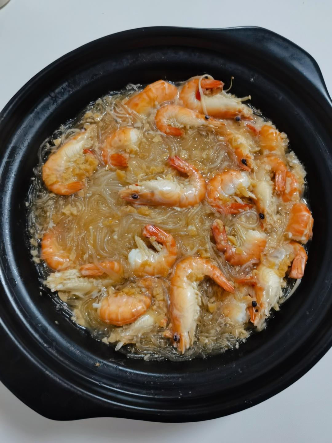 蒜蓉粉丝鲜虾煲