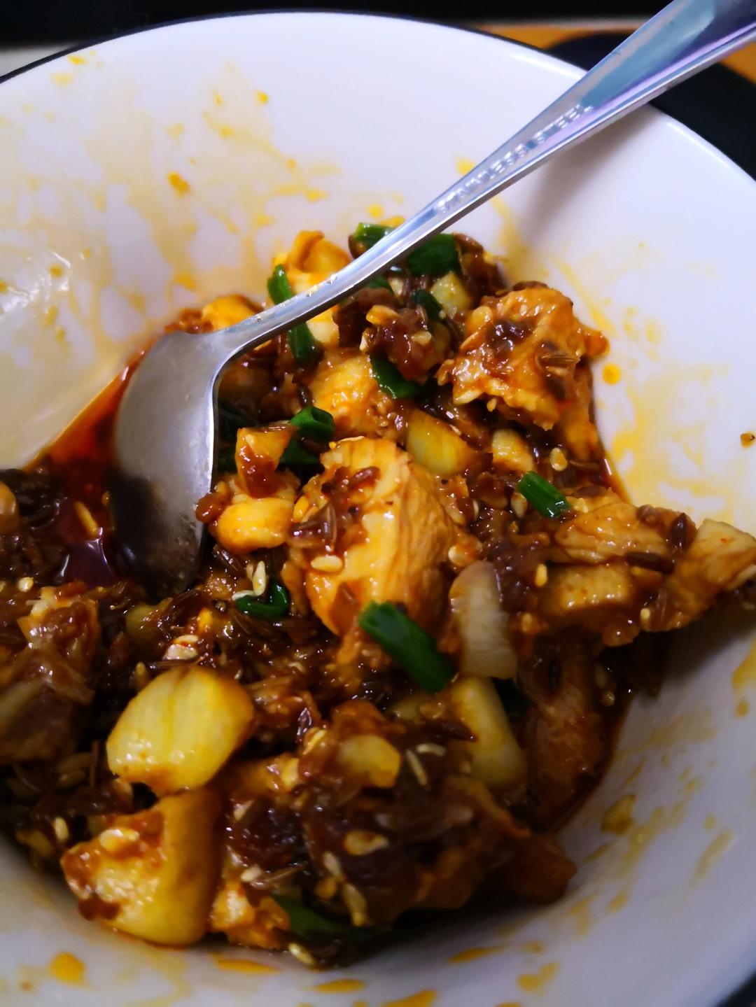 孜然蒜香鸡胸肉