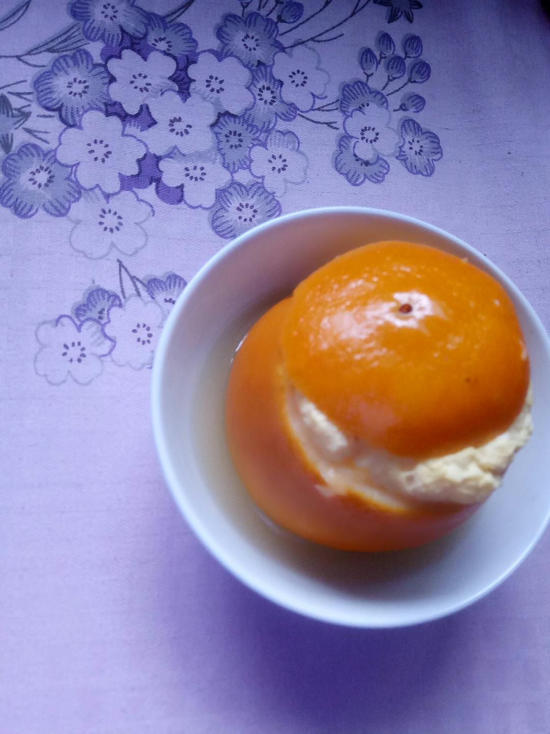 甜橙牛奶蛋羹