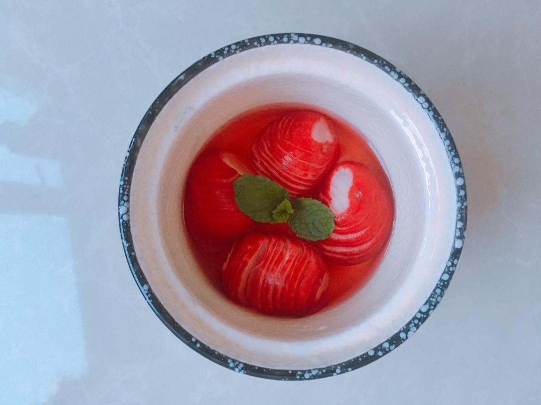 糖醋蓑衣樱桃萝卜